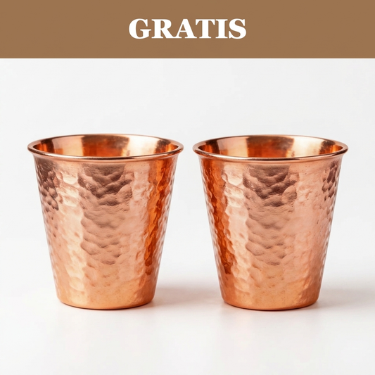2 Vaso 100% Cobre GRATIS